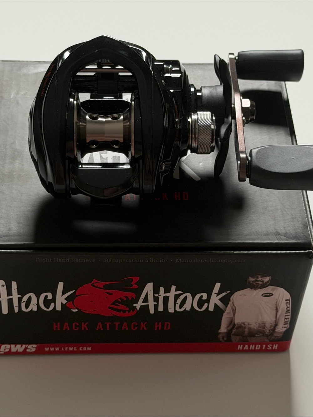 Lew’s Hack Attack HD HAHD1SH 7.5:1 Bait cast Fishing Reel In Original Box